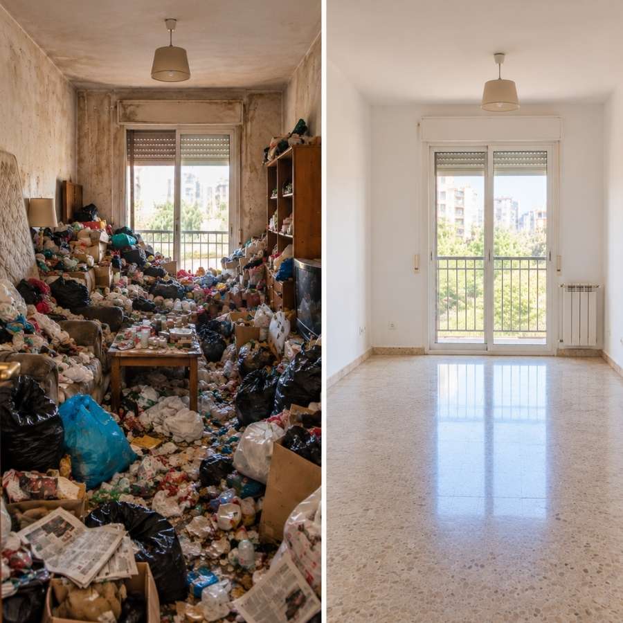 Soluciones profesionales para vaciar pisos de muebles y enseres